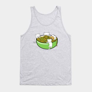 Tasty ramen noodle soup in a green bowl Tank Top